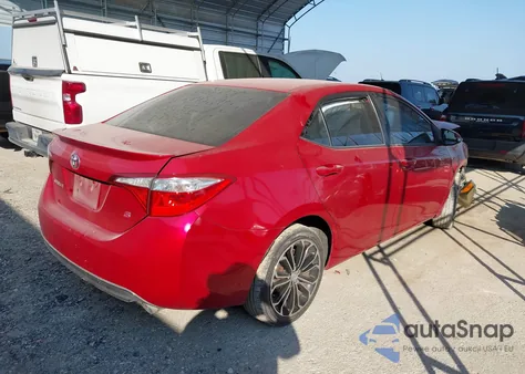 2015 Toyota Corolla S Plus z USA, uszkodzony, nr VIN 5YFBURHE9FP205963